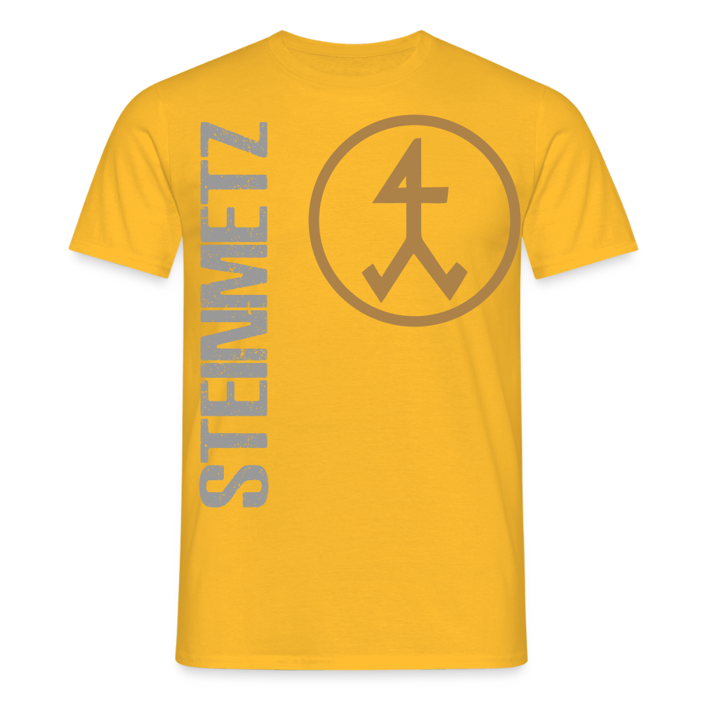 Unisex T-Shirt "Steinmetz" Gelb Männer T-Shirt
