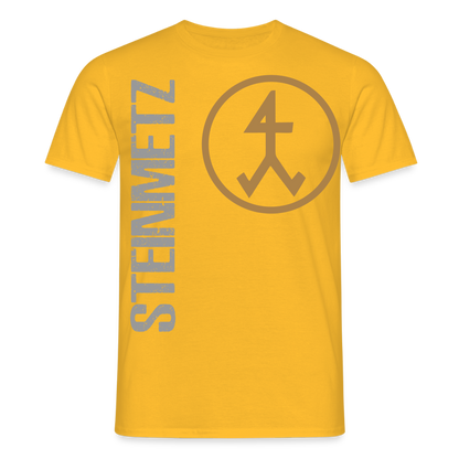 Unisex T-Shirt "Steinmetz" Gelb Männer T-Shirt