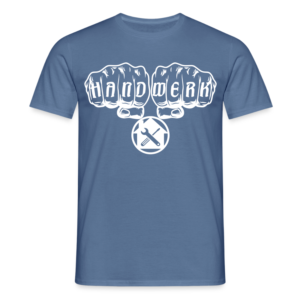 Unisex T-Shirt "Hausmeister" Taubenblau Männer T-Shirt