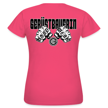 Frauen T-Shirt "Gerüstbauerin" (beidseitig bedruckt) - Azalea