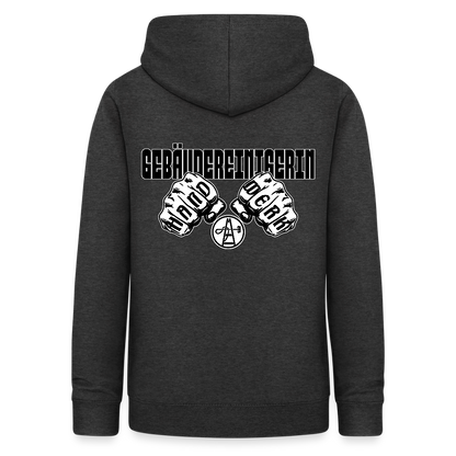 Frauen Hoodie "Gebäudereinigerin" (beidseitig bedruckt) - Anthrazit