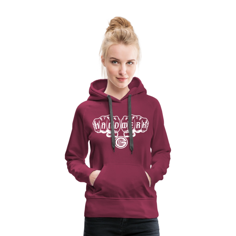 Frauen Premium Hoodie "Gerüstbauer" - Bordeaux