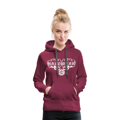 Frauen Premium Hoodie "Gerüstbauer" - Bordeaux