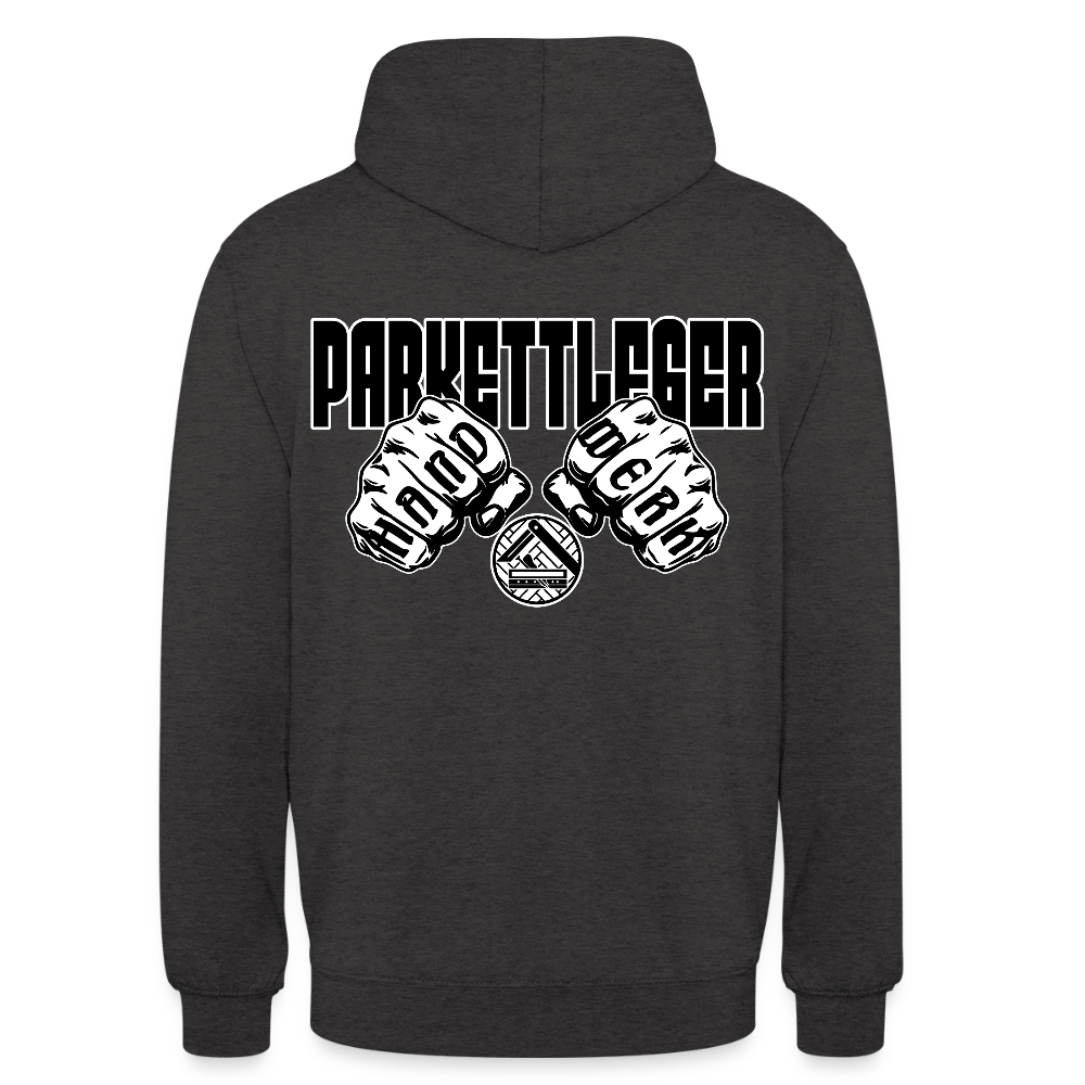 Unisex Hoodie "Parkettleger" (beidseitig bedruckt) Anthrazit Unisex Hoodie