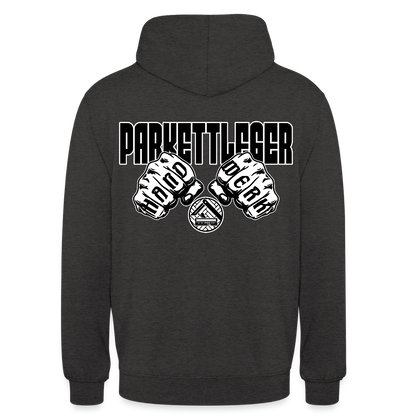 Unisex Hoodie "Parkettleger" (beidseitig bedruckt) Anthrazit Unisex Hoodie