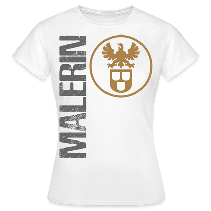 Frauen T-Shirt "Malerin" Weiß Frauen T-Shirt