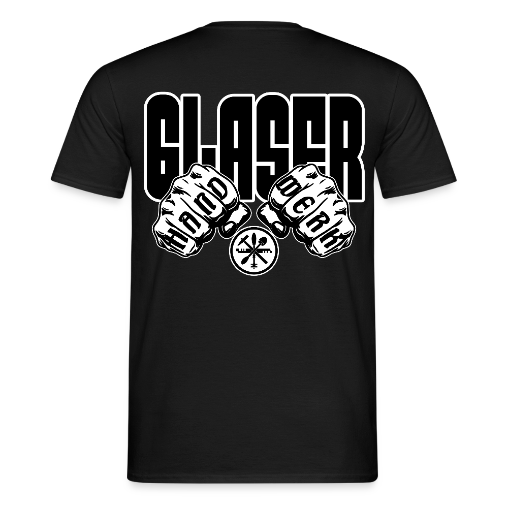 Unisex T-Shirt "Glaser" Schwarz Männer T-Shirt
