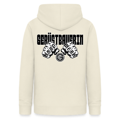 Frauen Hoodie "Gerüstbauerin" (beidseitig beruckt) - Vanille-Milchshake