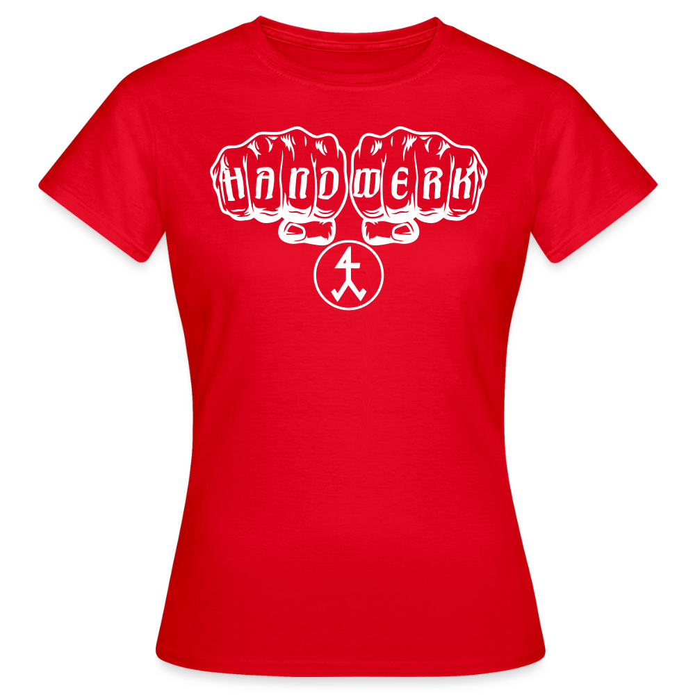 Frauen T-Shirt "Steinmetz" Rot Frauen T-Shirt