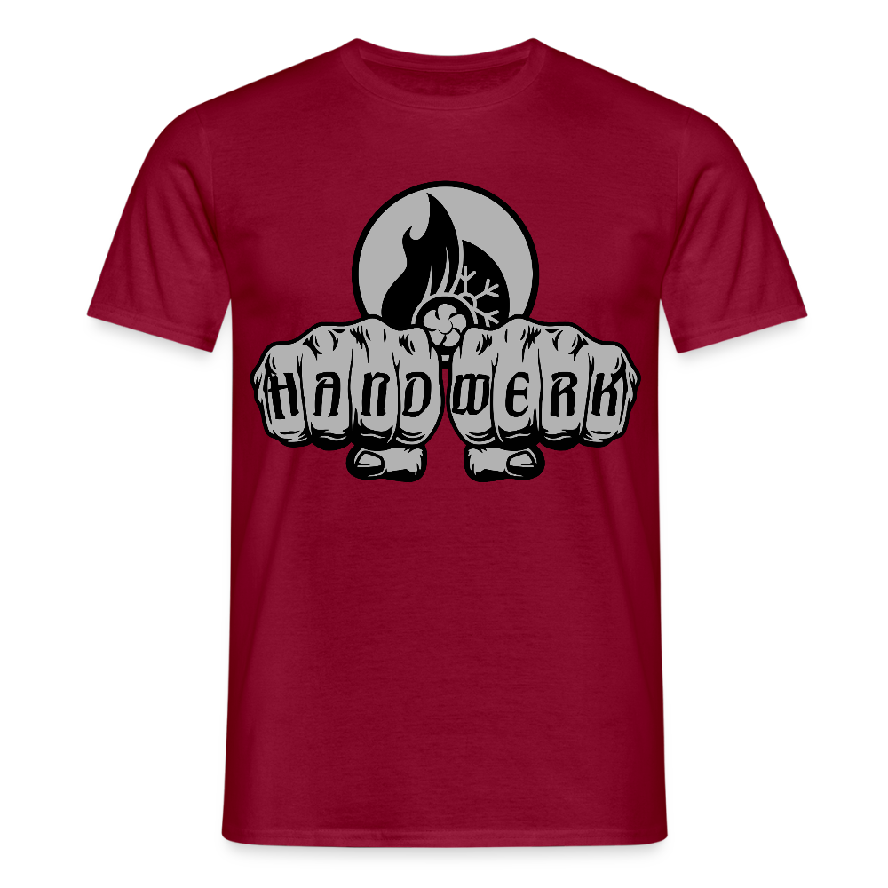 Unisex T-Shirt "Klimatechniker" Ziegelrot Männer T-Shirt