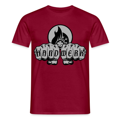 Unisex T-Shirt "Klimatechniker" Ziegelrot Männer T-Shirt