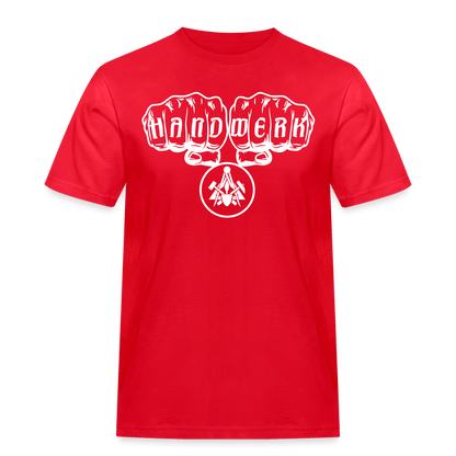 Männer Workwear T-Shirt "Maurer" Rot Männer Workwear T-Shirt