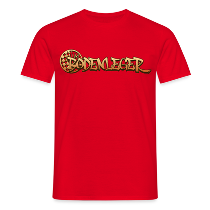 Unisex T-Shirt "Bodenleger" Rot Männer T-Shirt