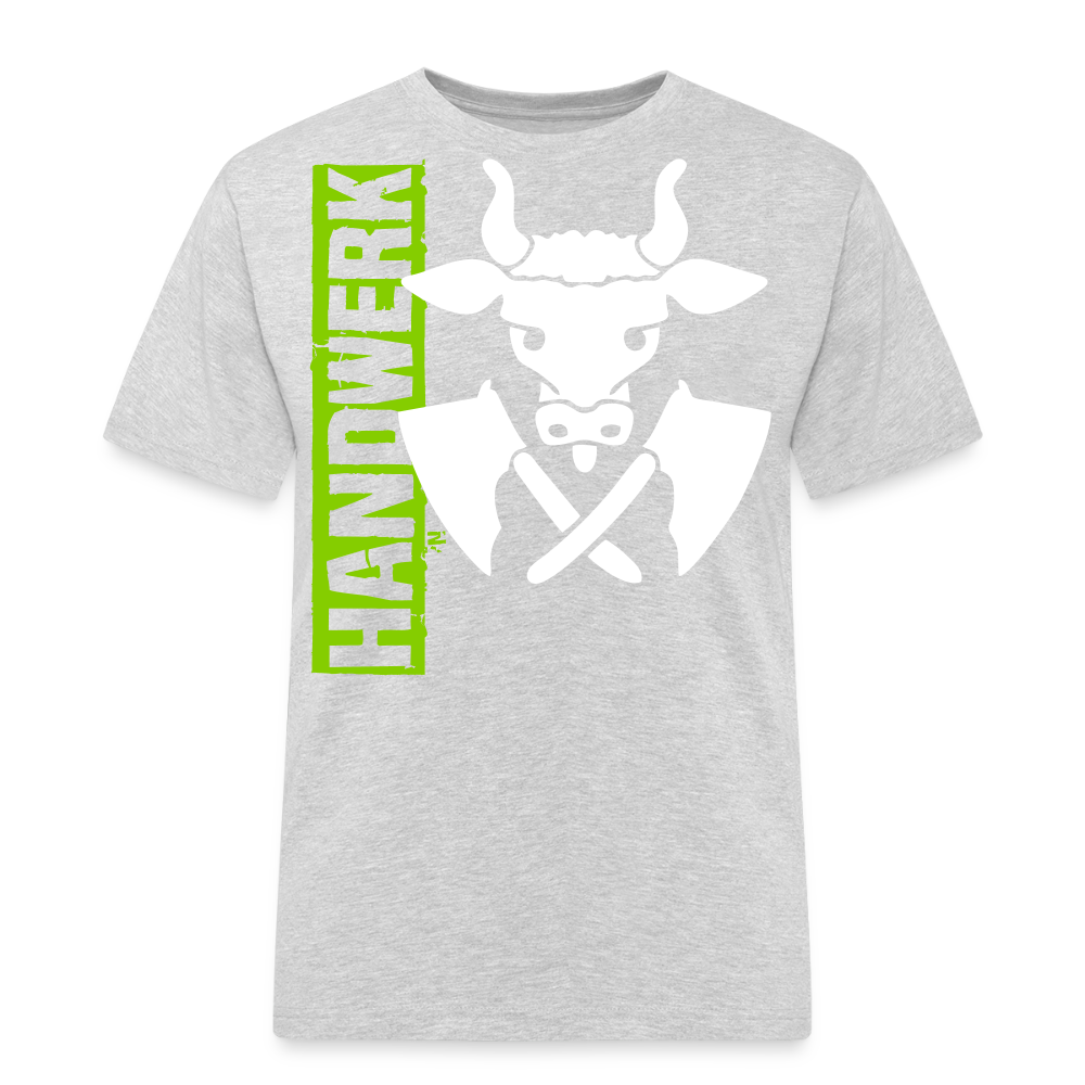 Unisex Workwear T-Shirt "Metzger" Grau meliert Männer Workwear T-Shirt