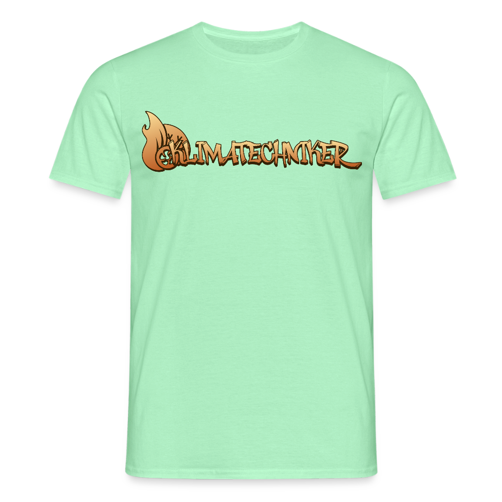 Unisex T-Shirt "Klimatechniker" Mintgrün Männer T-Shirt