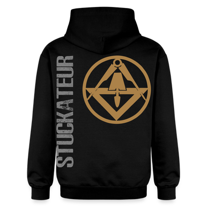 Gildan Unisex Softstyle® "Stuckateur" Schwarz Gildan Unisex Softstyle® Midweight Hoodie