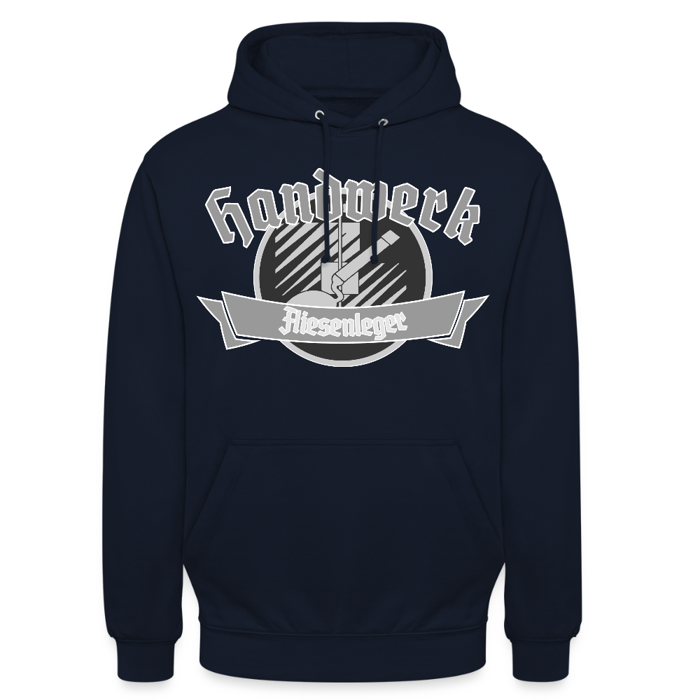 Unisex Hoodie "Fliesenleger" Navy Unisex Hoodie
