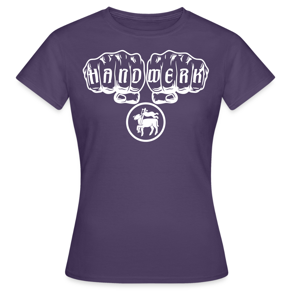 Frauen T-Shirt "Fleischer" Dunkellila Frauen T-Shirt