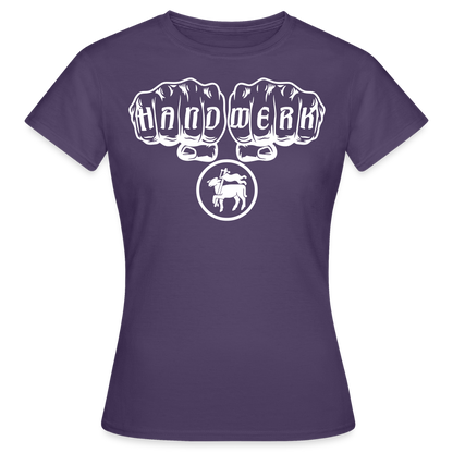 Frauen T-Shirt "Fleischer" Dunkellila Frauen T-Shirt