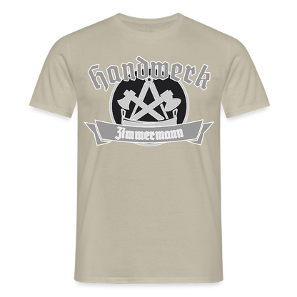 Unisex T-Shirt "Zimmermann" Sandbeige Männer T-Shirt