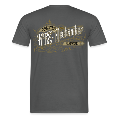 Unisex T-Shirt "KFZ-Mechaniker" Nostalgie Handwerk Anthrazit Männer T-Shirt