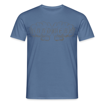 Unisex T-Shirt "Handwerk" Taubenblau Männer T-Shirt
