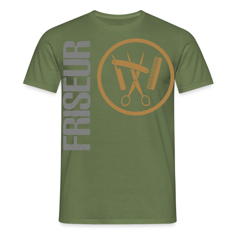 Unisex T-Shirt "Friseur" Militärgrün Männer T-Shirt