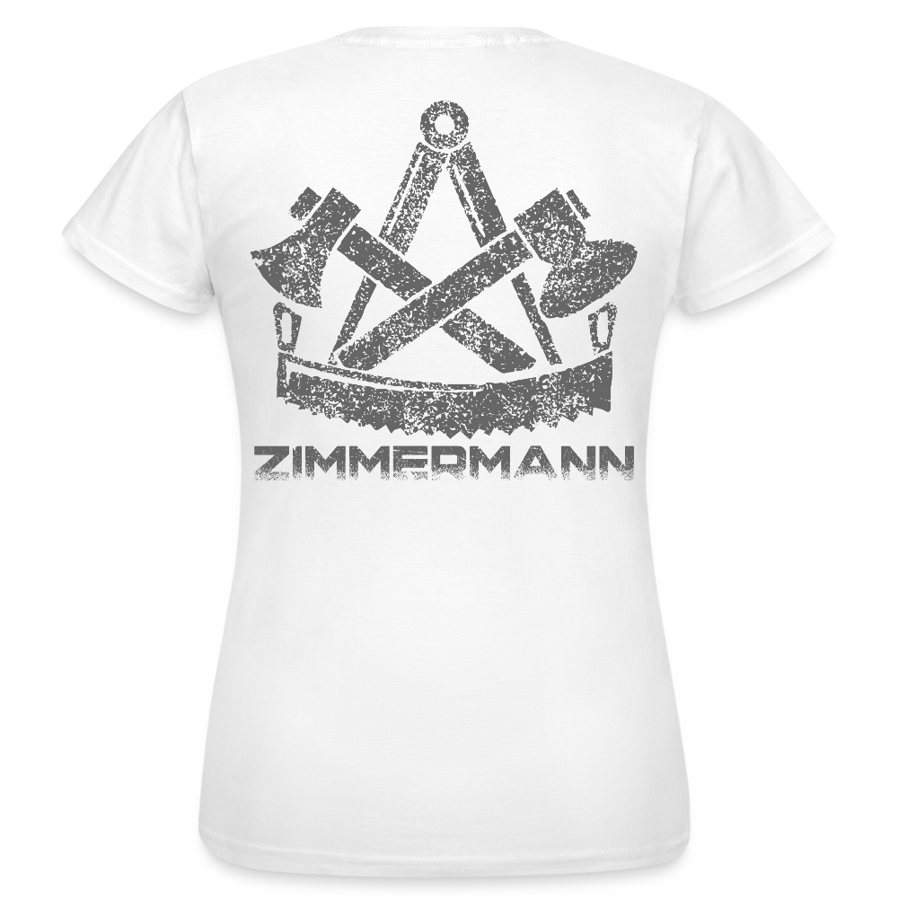 Frauen T-Shirt "Zimmermann" Weiß Frauen T-Shirt