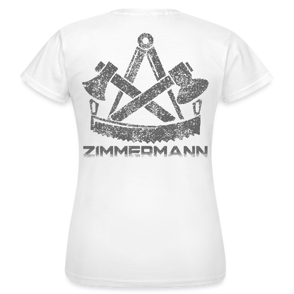 Frauen T-Shirt "Zimmermann" Weiß Frauen T-Shirt