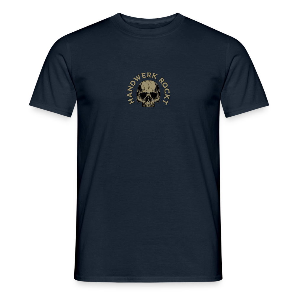 Unisex Handwerk-Rockt T-Shirt von Spreadconnect, beidseitig bedruckt, aus Baumwolle, lässiger Schnitt, für Männer.