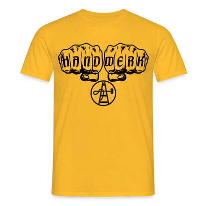 Unisex T-Shirt "Gebäudereiniger" Gelb Männer T-Shirt