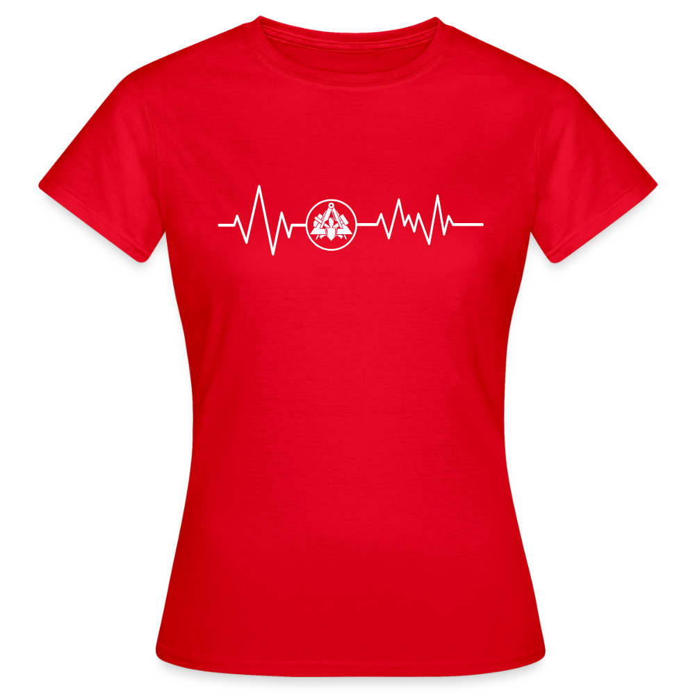 Frauen T-Shirt "Maurer" Rot Frauen T-Shirt