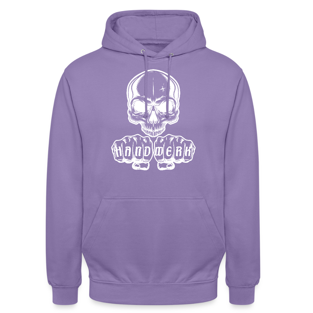 Unisex Hoodie "Skull-Handwerk" Lavendel Unisex Hoodie