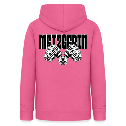 Frauen Hoodie "Metzgerin" (beidseitig beruckt) Pink Frauen Hoodie