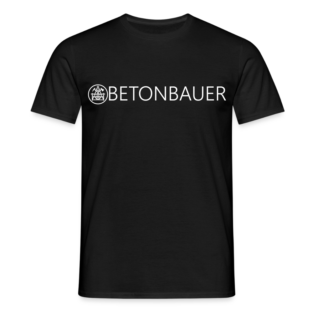 Unisex T-Shirt "Betonbauer" Schwarz Männer T-Shirt