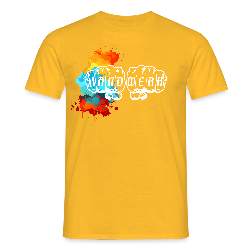Unisex T-Shirt "Splash" Gelb Männer T-Shirt