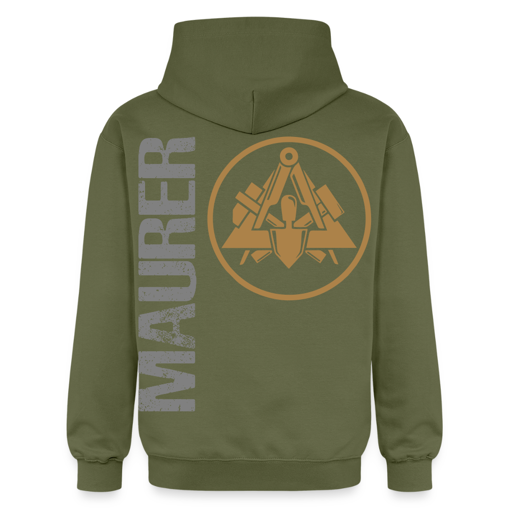 Gildan Unisex Softstyle® "Maurer" Militärgrün Gildan Unisex Softstyle® Midweight Hoodie