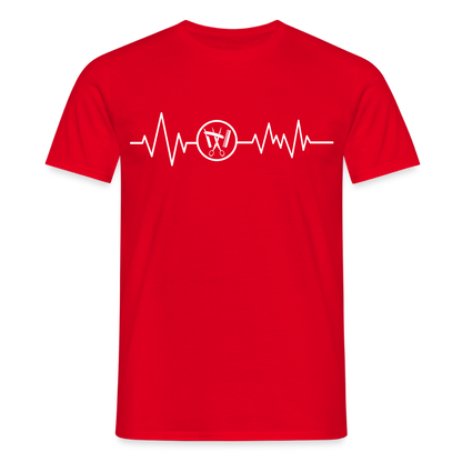 Unisex T-Shirt "Friseur" Rot Männer T-Shirt