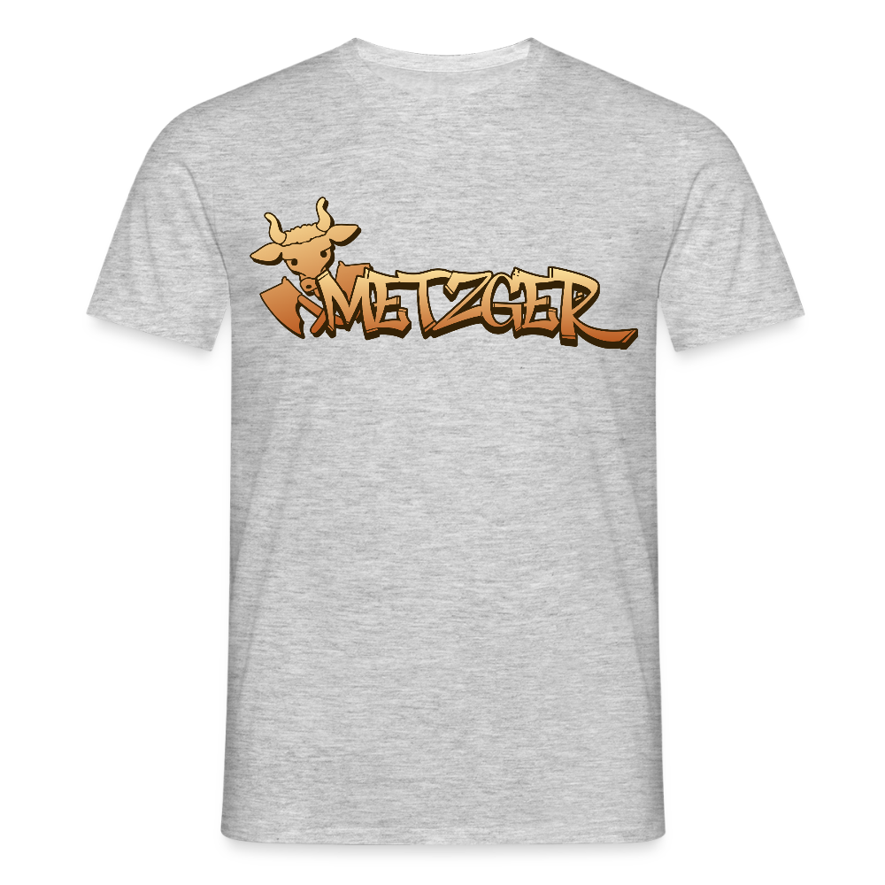 Unisex T-Shirt "Metzger" Grau meliert Männer T-Shirt