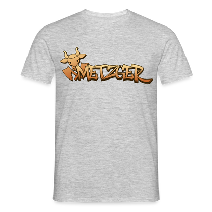 Unisex T-Shirt "Metzger" Grau meliert Männer T-Shirt