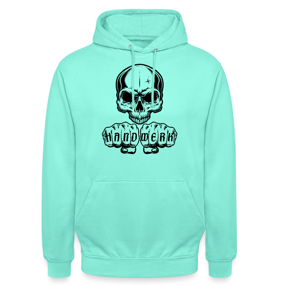 Unisex Hoodie "Skull-Handwerk" Mint Unisex Hoodie