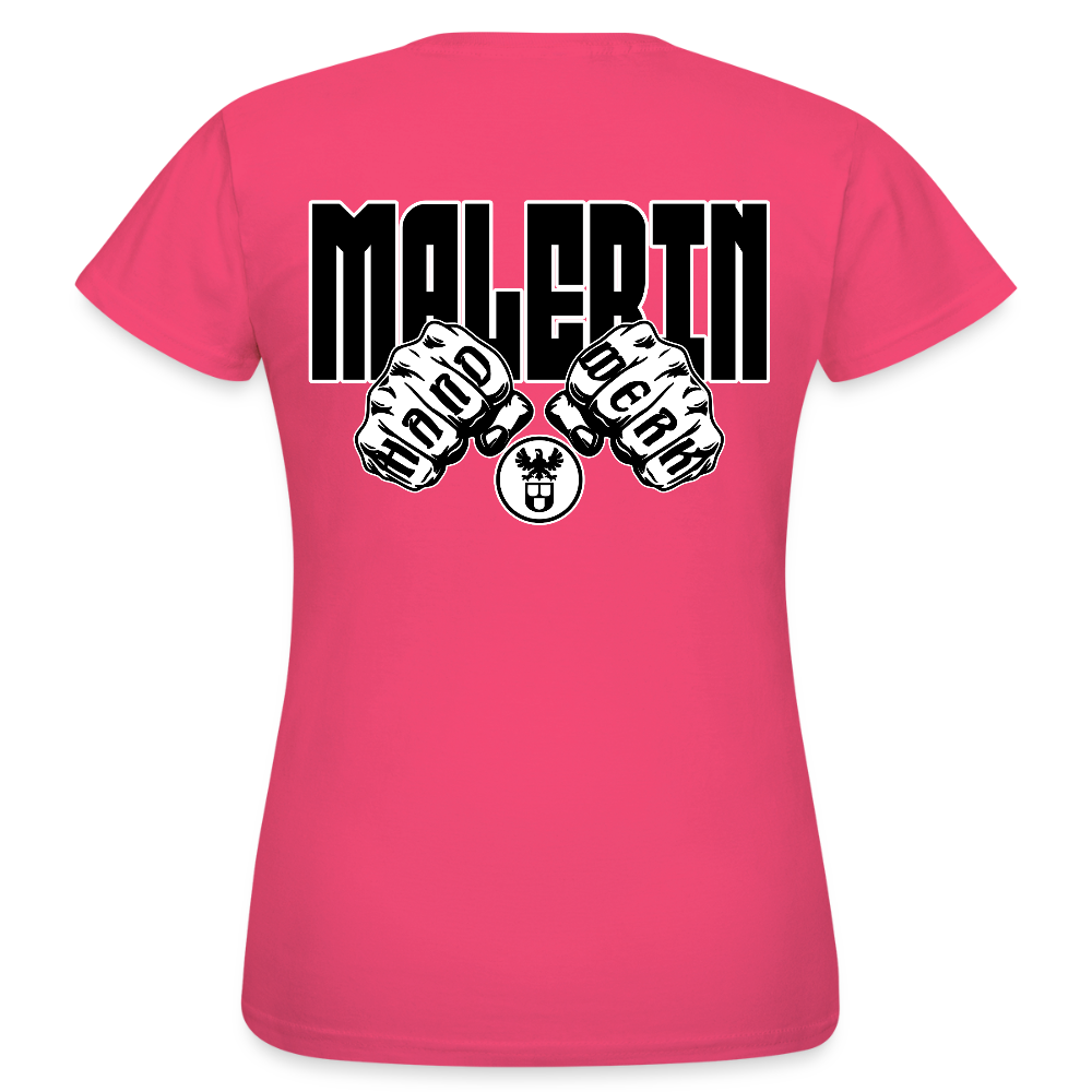Frauen T-Shirt "Malerin" (beidseitig bedruckt) Azalea Frauen T-Shirt