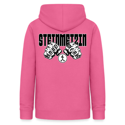 Frauen Hoodie "Steinmetzin" (beidseitig beruckt) Pink Frauen Hoodie
