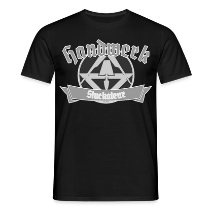 Unisex T-Shirt "Stuckateur" Schwarz Männer T-Shirt