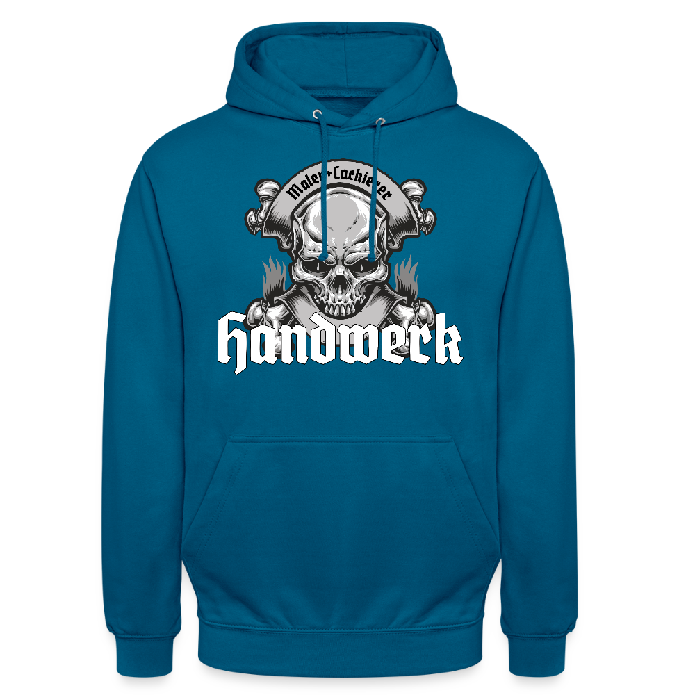 Unisex Hoodie "Skull-Maler/Lackierer" Tiefseeblau Unisex Hoodie