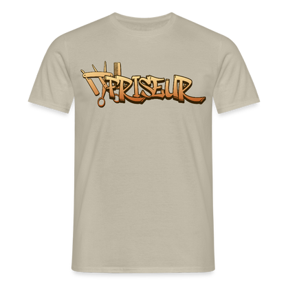 Unisex T-Shirt "Friseur" Sandbeige Männer T-Shirt
