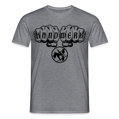 Unisex T-Shirt "Elektriker" Graphit meliert Männer T-Shirt