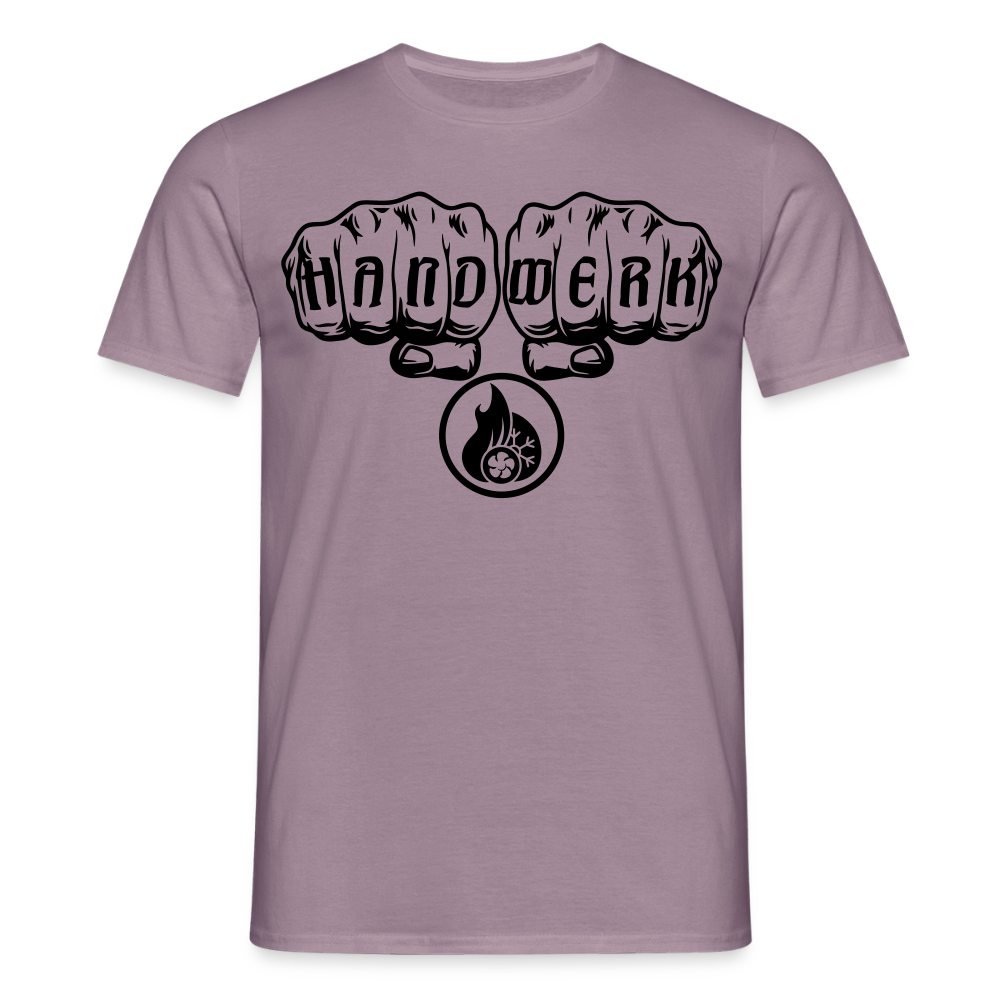 Unisex T-Shirt "Klimatechniker" Lilagrau Männer T-Shirt