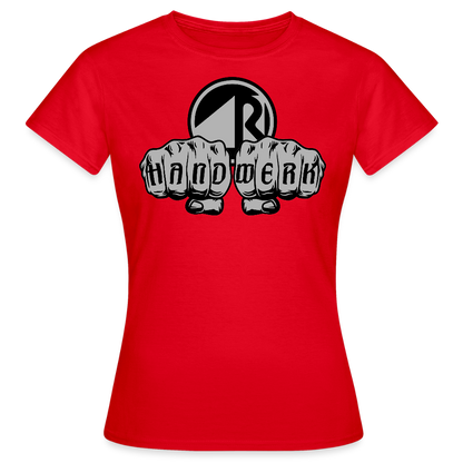 Frauen T-Shirt "Raumausstatter" Rot Frauen T-Shirt