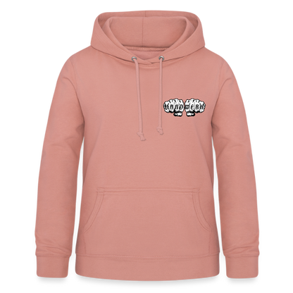 Frauen Hoodie "Heizungsbauerin" (beidseitig beruckt) - Altrosa